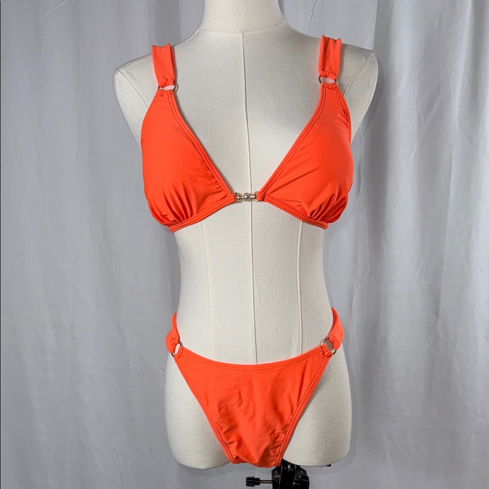 Vibrant Orange Bikini Set
